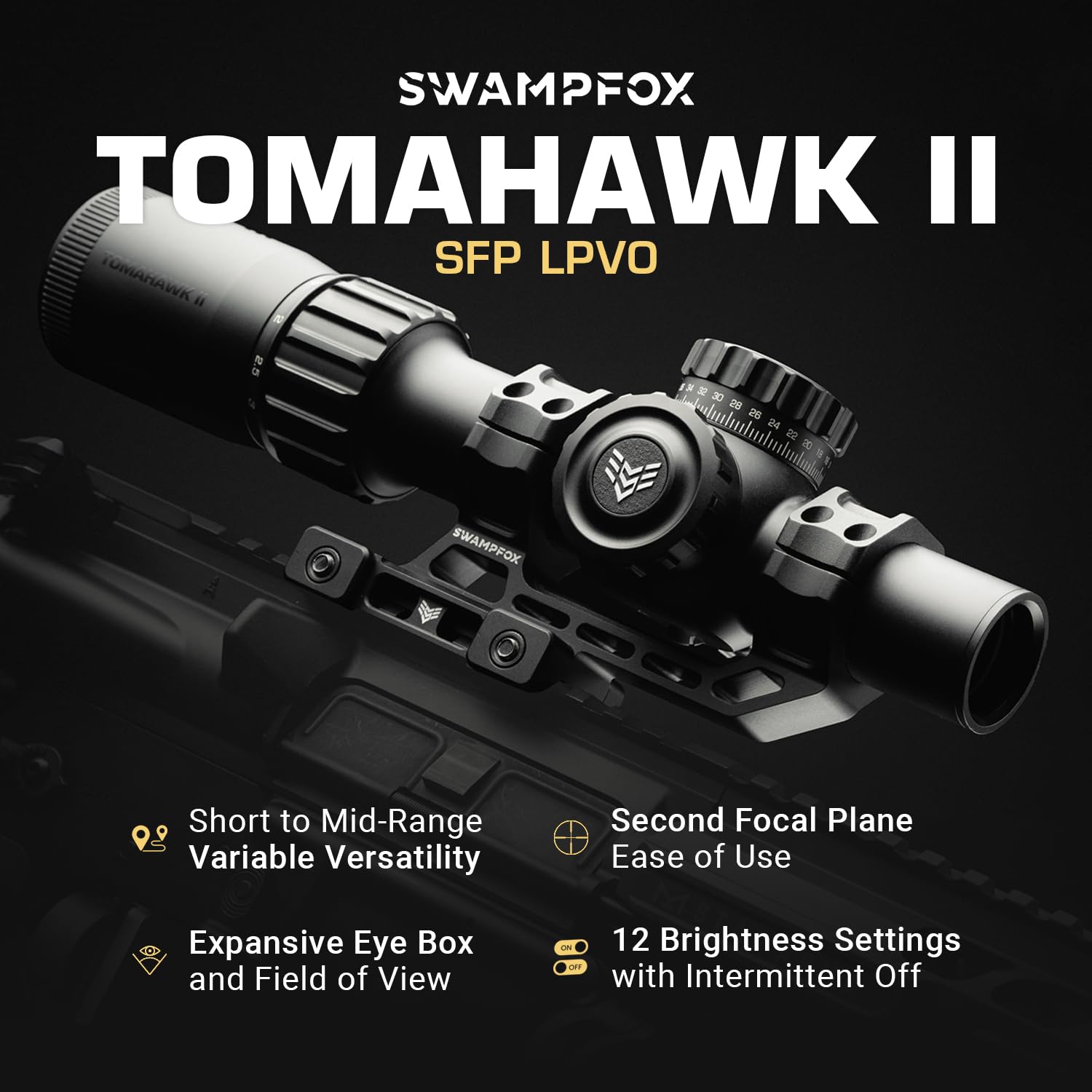 Amazon.com: Swampfox Tomahawk II 1-6x24 SFP, Green BDC